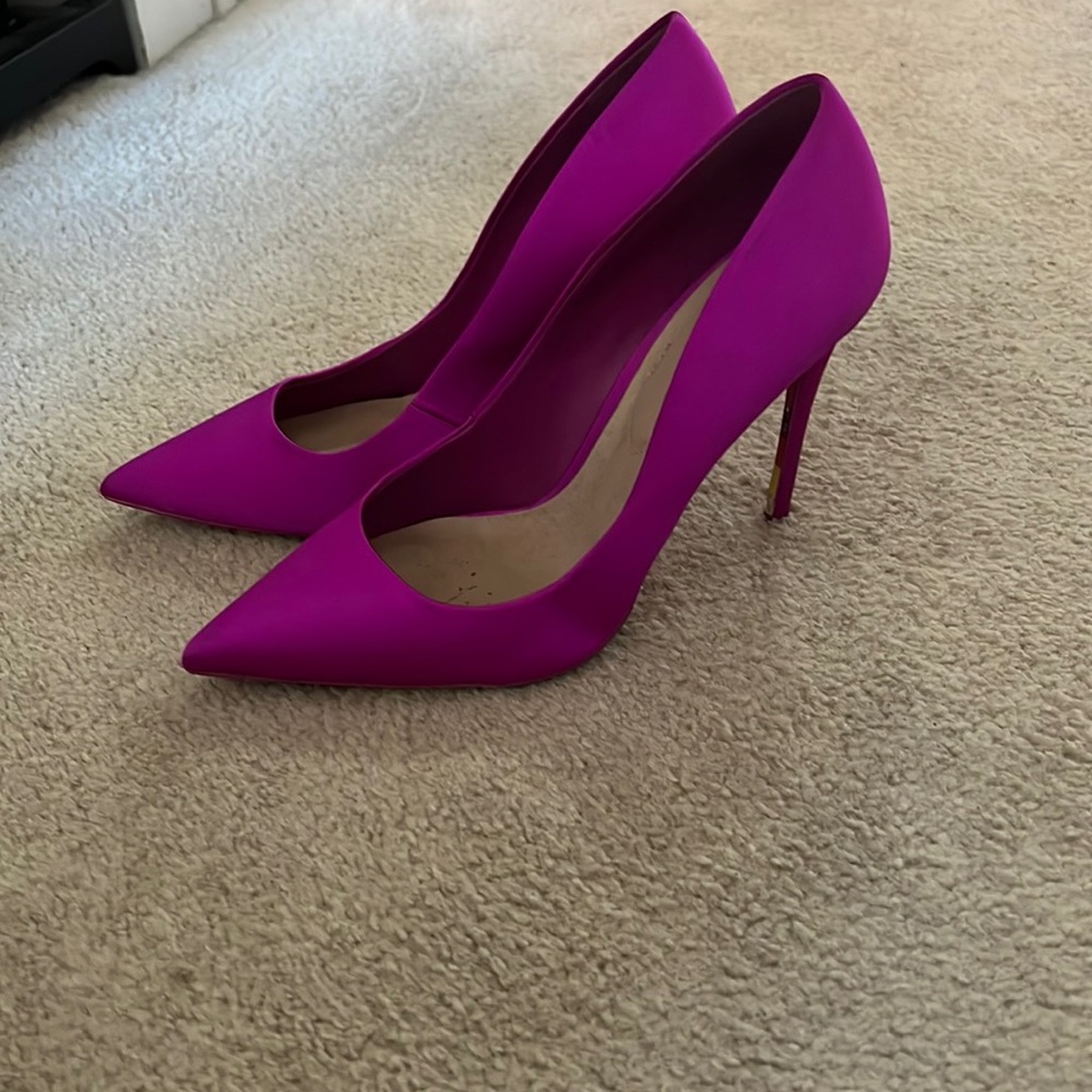 Aldo Satin pumps purple pink Colour size 8.5 us